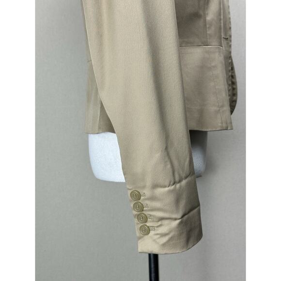 ANN TAYLOR LOFT Tan Blazer Sz 2 XS Career Office Classic Professional Preppy - Picture 3 of 16